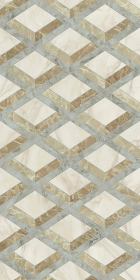 Декор Tarsia Lozenge Avorio Deco Lux 3D Rett 60x120
