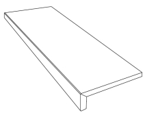 Ступень Tarsia Gradone Top Nero Imperiale Lux 3D Rett 32x120x4.5