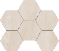 Декор Soft Wood SF01 Nordic Hexagon неполированная 25x28.5