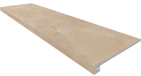 Ступень Magmas Комплект MM01 Beige ( 33x120 неполированный прямоугольный бортик без насечек + Подступенок 14.5x120)
