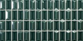 Плитка 3D Bars Diamond Emerald Gloss 12.5x25