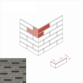 Искусственный камень Алтен брик 313-85 Design угол