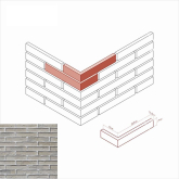 Искусственный камень Остия брик 384-15 Design Угол
