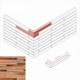 Искусственный камень Реген Брик 691-55 Design угол
