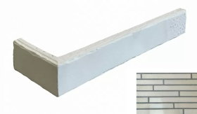 Клинкерная плитка Riegel Forta White 3304 R (Y) угловаяx14 40x14