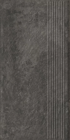 Ступень Carrizo Basalt Stopnica Prosta Struktura Mat B1a 30x60