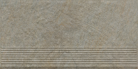 Ступень Eremite Taupe Stopnica Prosta Struktura Mat B1a 30x60