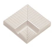 Бордюр Olympic Series Внутренний угол поручня с сетчатой поверхностью Unglazed 12x12