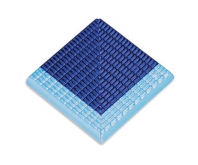 Ступень Olympic Series Petit Carre Наружный угол плитки с буртиком Light Blue-Cobalt 12x12