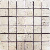 Мозаика Wild Stone мраморная мозаика Travertine Light 48х48 305x305x7