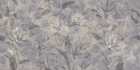 Керамогранит Floresta Цветы синий ректификат 60x120