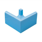 Декоративная вставка Olympic Series Наружный угловой элемент водоотводного канала Light Blue 31x31