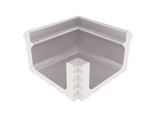 Декоративная вставка Olympic Series Переливной лоток керамический внутренний угол Grey 24x24
