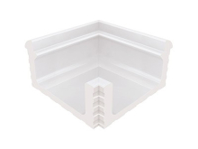 Декоративная вставка Olympic Series Переливной лоток керамический внутренний угол White 29x29