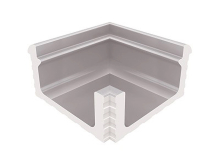 Декоративная вставка Olympic Series Переливной лоток керамический внутренний угол Grey 29x29