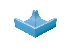 Декоративная вставка Olympic Series Наружный угол водоотводного канала Light Blue 24x24.5