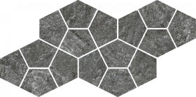 Декор Magma Graphite Mosaico Prism 41.3x20.5