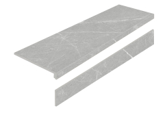 Ступень L Porcelain Step Dakota Gris AS с подступенником 32x120