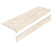 Ступень L Porcelain Step Mystical Charm Crema Matt с подступенником 32x120