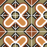 27697 Керамогранит Bauhome Blume Warm 20х20