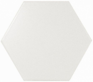 21767 Плитка Scale Hexagon White Matt 10.7х12.4