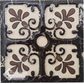 Декоративная вставка Керамические вставки Мадрид 6х6