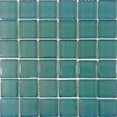 Мозаика Сокровища России Малахит бирюзовый глянцевый 23х23 300x300