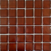 Мозаика Сокровища России Яшма моно красно-коричневая глянцевая 23х23 30x30