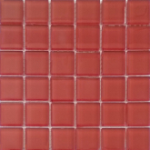 Мозаика Сокровища России Гранат моно красный глянцевый 23х23 30x30