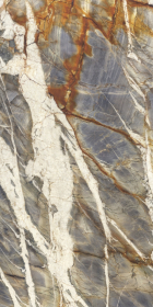 Керамогранит Marmi Maxfine Blue Tempest Block B Lucidato 300x150