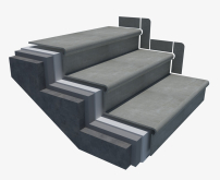 Ступень Beton Step Grey Matt 32.5x120