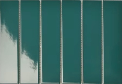 Мозаика Strip Зеленая глянцевая 4.5x19.5 28.8x19.5