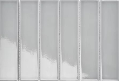 Мозаика Strip Серая глянцевая 4.5x19.5 28.8x19.5