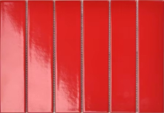 Мозаика Strip Красная глянцевая 4.5x19.5 28.8x19.5