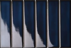 Мозаика Strip Черная глянцевая 4.5x19.5 28.8x19.5