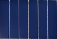 Мозаика Strip Синяя матовая 4.5x19.5 28.8x19.5