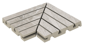 Керамогранит Marble Решетка угол из 2х частей 436 Arian R11 330х330х30