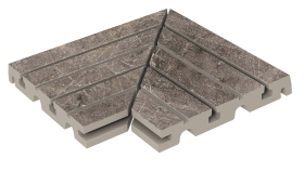 Керамогранит Marble Решетка угол из 2х частей 426 Moca R11 330х330х30