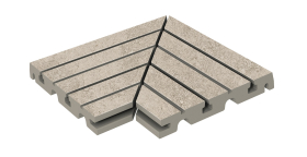 Керамогранит Urban Решетка угол из 2х частей 368 Light R11/C 245х330х30