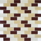 Мозаика Glass New Песочно-коричневаяx4 32.7x32.4