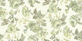 Плитка Гобелен Цветы оливковая 250х500х8