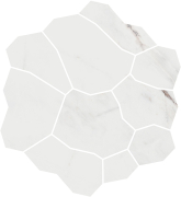 Декор Марсель Наборный серый светлый глянцевый обрезной 31.5x34.2x0.9