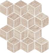 Декор Про Травертин Мозаичный бежевый матовый обрезной 34.5x37x0.9