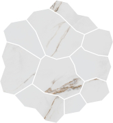 Декор Марсель Наборный белый матовый обрезной 31.5x34.2x0.9