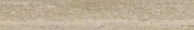 Плинтус Про Травертин Бежевый матовый обрезной 60x9.5x0.9