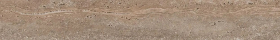 Плинтус Про Травертин Коричневый светлый матовый обрезной 60x9.5x0.9