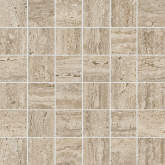 Декор Про Травертин Мозаичный бежевый матовый обрезной 30x30x0.9