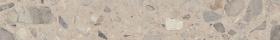Плинтус Тараскон Стоун бежевый светлый матовый обрезной 60x9.5x0.9