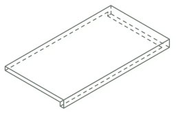 Ступень Аура X2 Классик Голд Угловая Правая 33x120