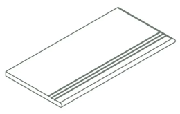 Ступень Аура X2 Классик Пэппер Закругленная Грип Правая 30x120